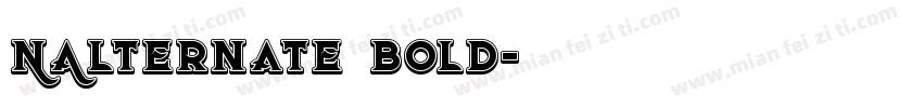 NAlternate Bold字体转换